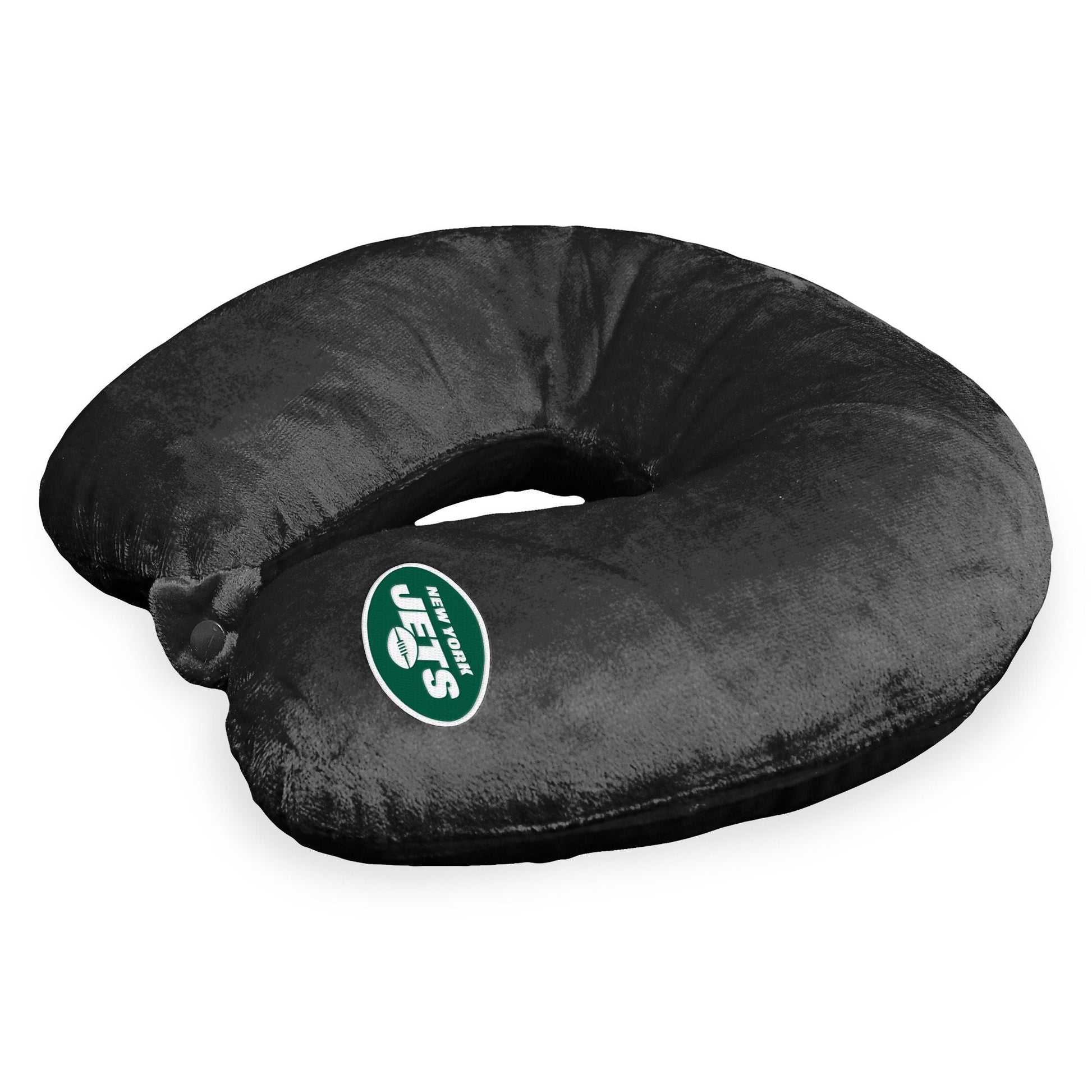 NFL New York Jets Applique Neck Pillow 12x13 Inches - DelightsDownSouth