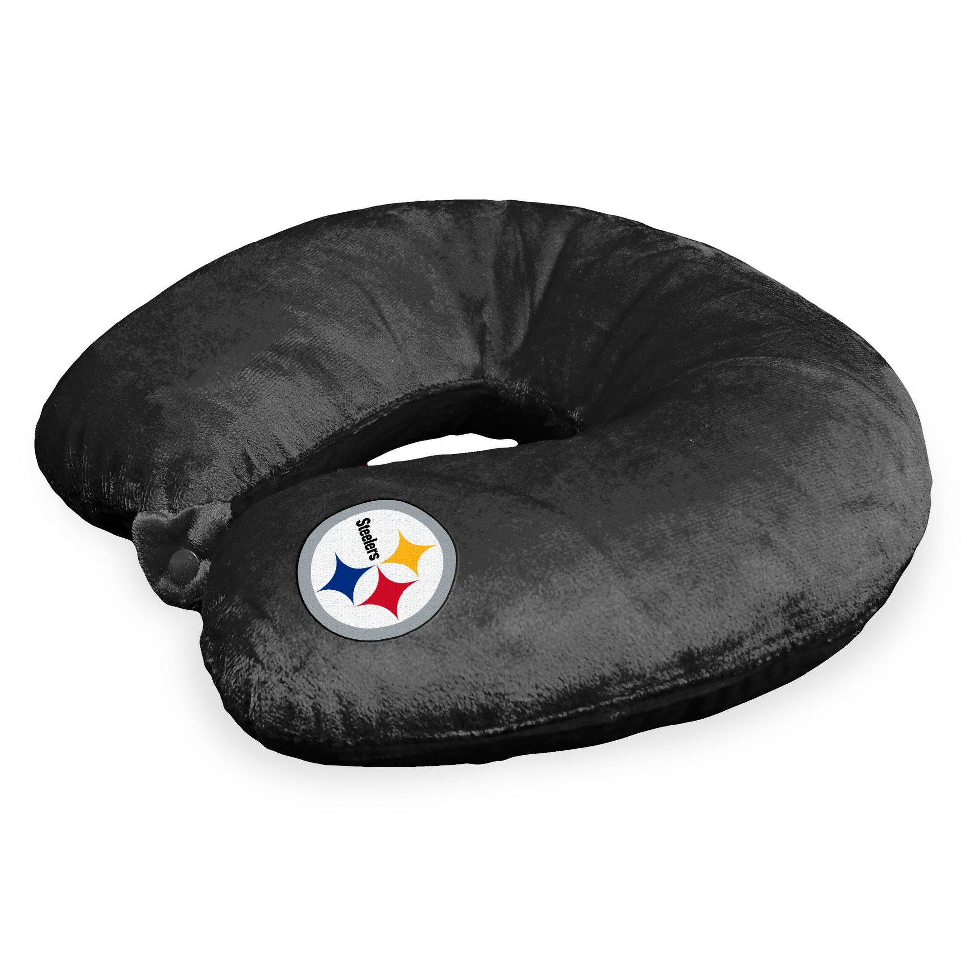 NFL Steelers Applique Neck Pillow 12x13 Inches - DelightsDownSouth