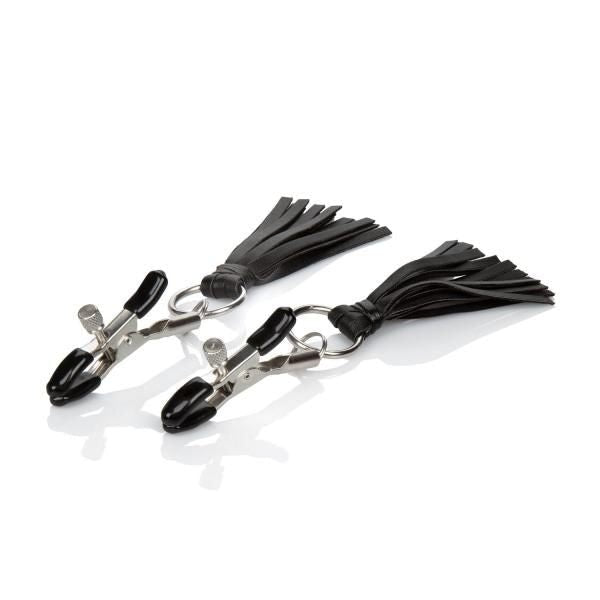 Nipple Play Playful Tassels Nipple Clamps Black - DelightsDownSouth