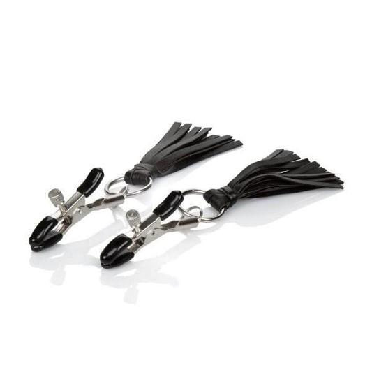Nipple Play Playful Tassels Nipple Clamps Black - DelightsDownSouth
