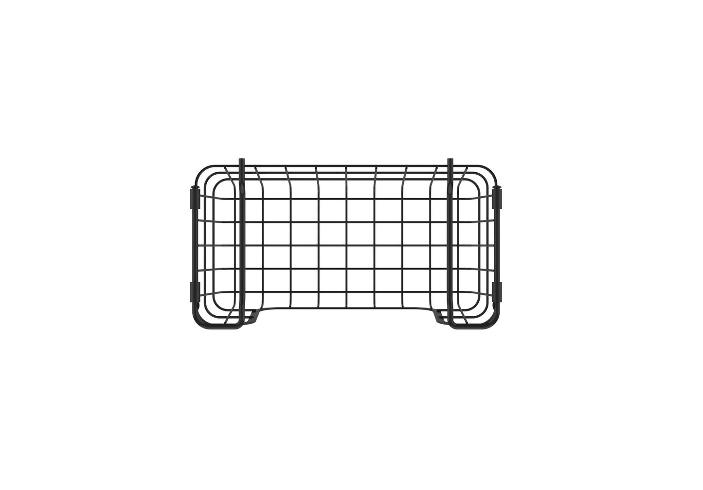 Oceanstar Stackable Metal Wire Storage Basket Set for Pantry, Countertop, Kitchen or Bathroom – Black, Set of 3 - DelightsDownSouth