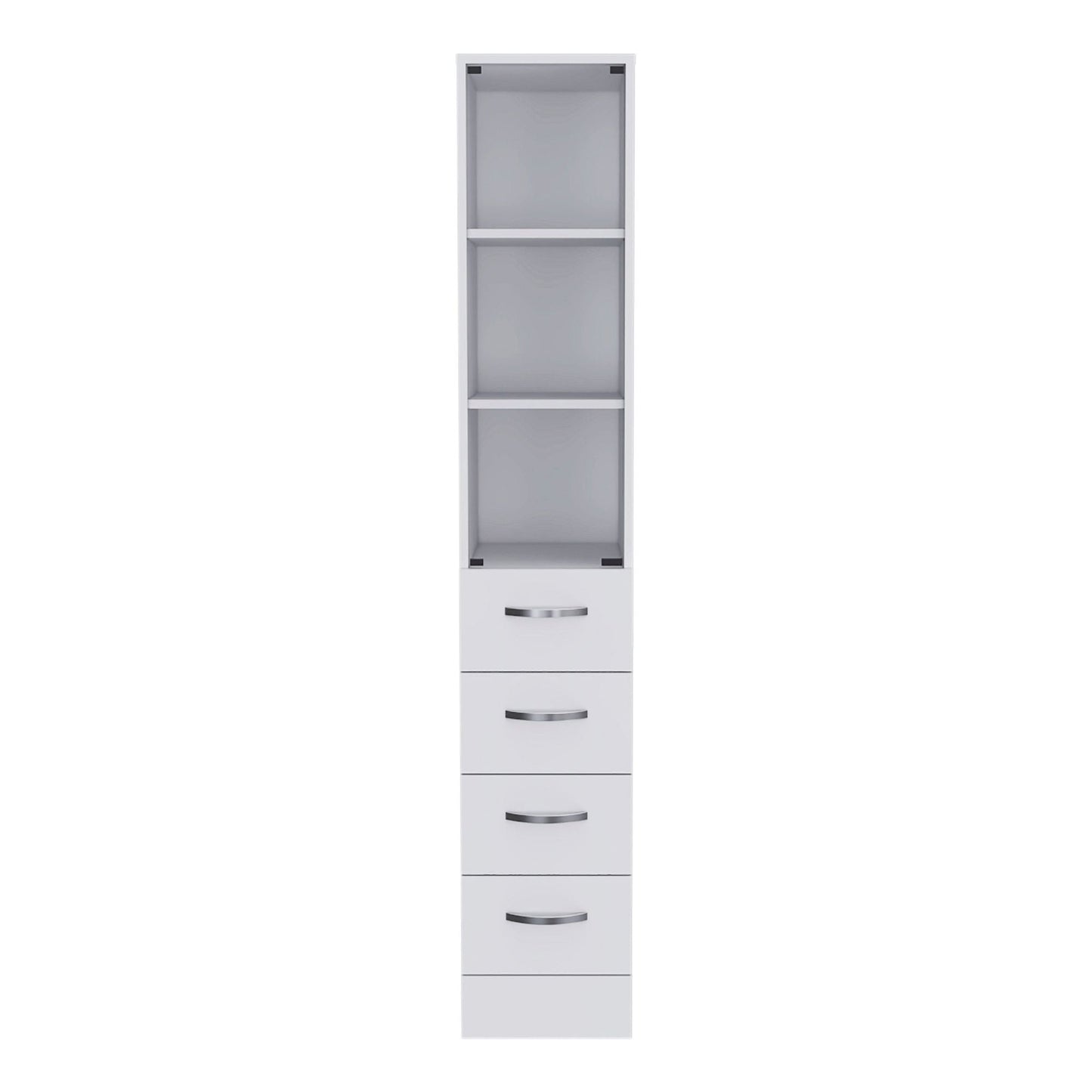 Oregon 2 Piece Bathroom Set, Magna Linen Cabinet + Savona Medicine Cabinet , White - DelightsDownSouth