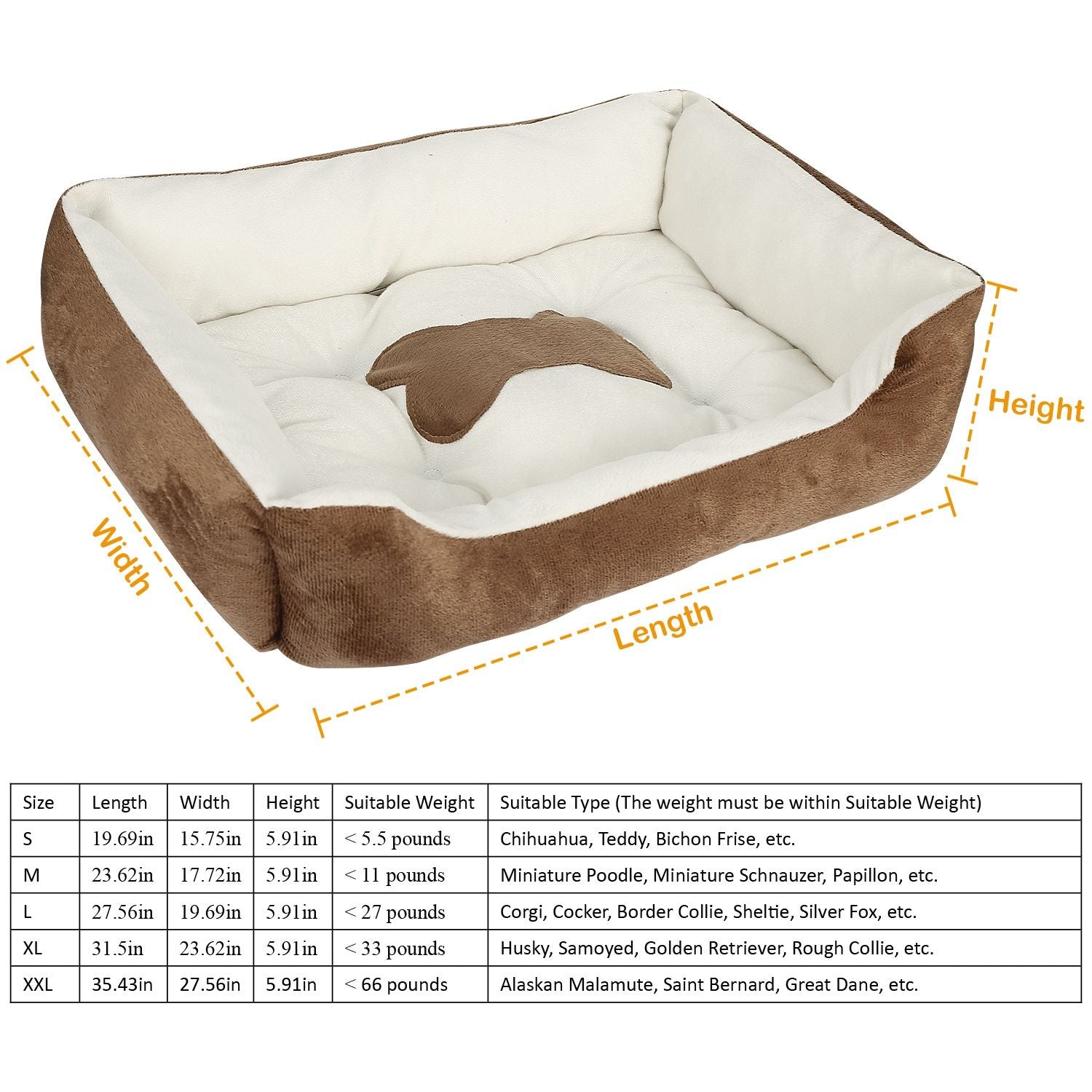 Pet Dog Bed Soft Warm Fleece Puppy Cat Bed Dog Cozy Nest Sofa Bed Cushion Mat XXL Size - DelightsDownSouth