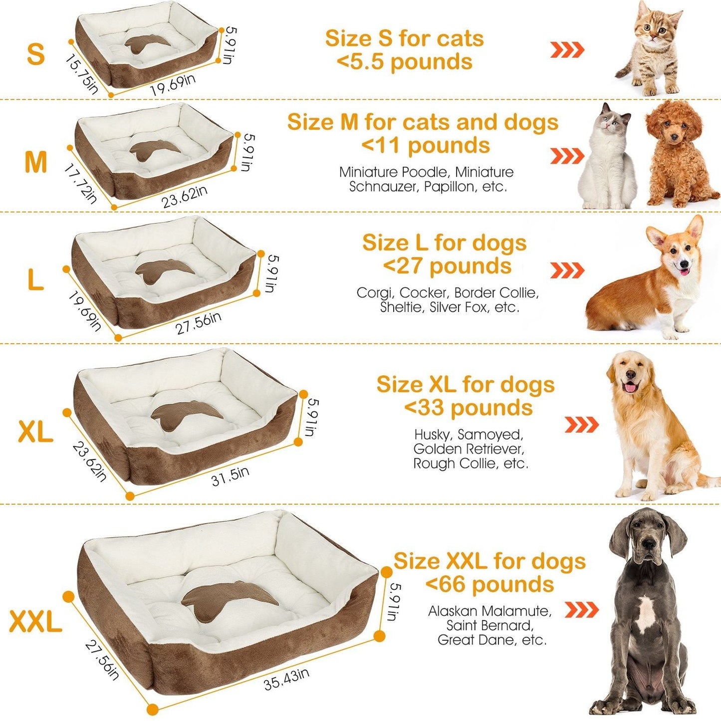 Pet Dog Bed Soft Warm Fleece Puppy Cat Bed Dog Cozy Nest Sofa Bed Cushion Mat XXL Size - DelightsDownSouth