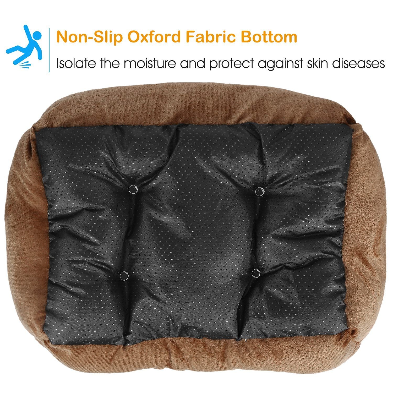 Pet Dog Bed Soft Warm Fleece Puppy Cat Bed Dog Cozy Nest Sofa Bed Cushion Mat XXL Size - DelightsDownSouth
