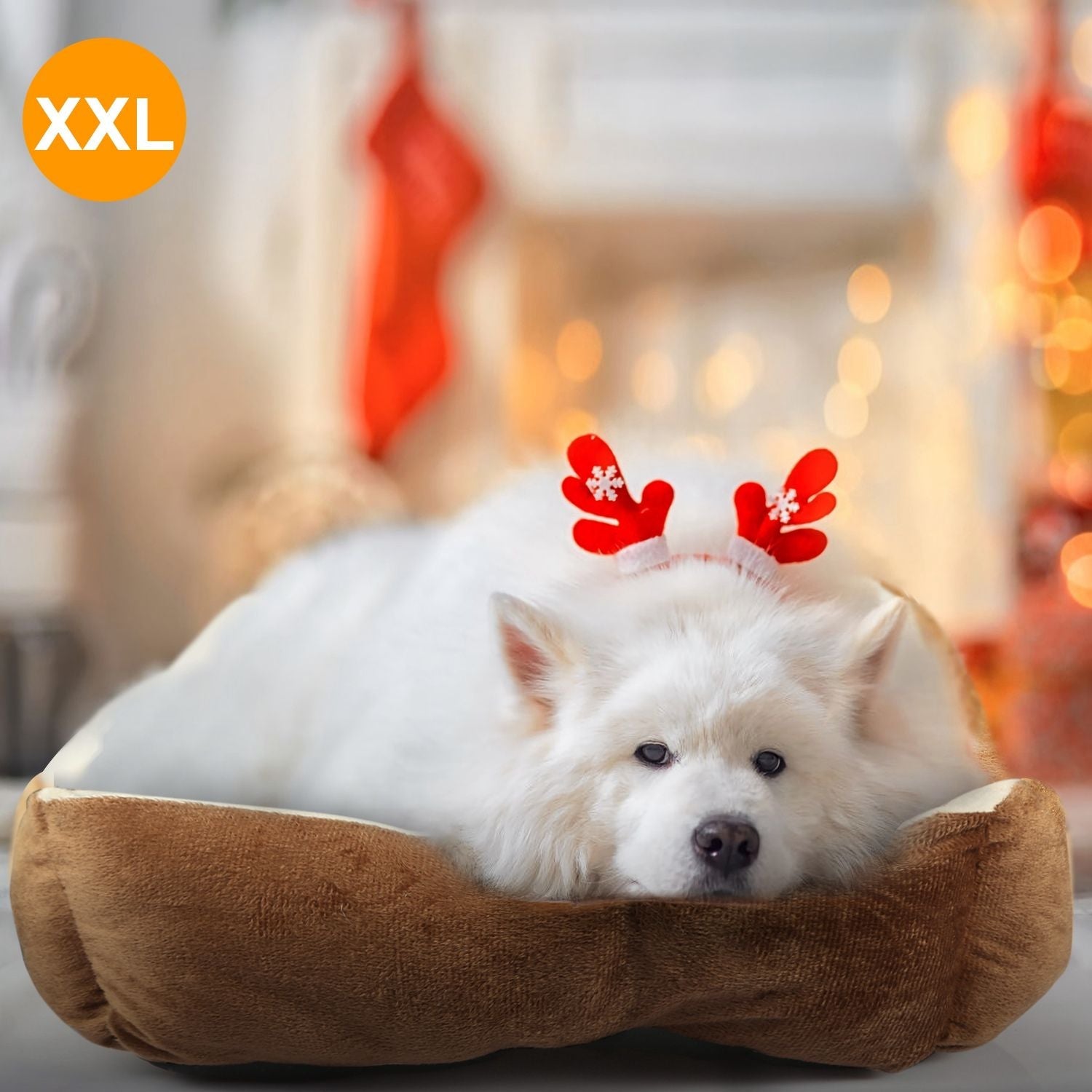 Pet Dog Bed Soft Warm Fleece Puppy Cat Bed Dog Cozy Nest Sofa Bed Cushion Mat XXL Size - DelightsDownSouth