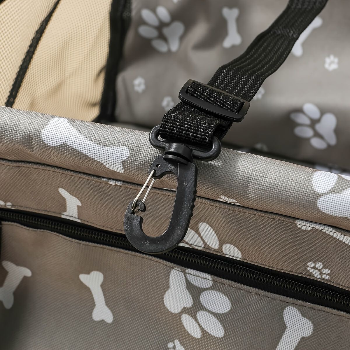 Pet Dogs Car Booster Seat Travel Carrier Cage; Oxford Breathable Folding Soft Washable Travel Bags - DelightsDownSouth