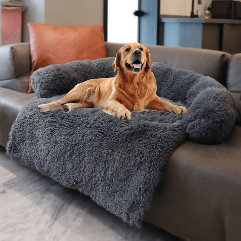 Pet Sofa; Warm Plush Pet Cushion For Indoor Dogs & Cats; Dog Blanket; Washable Pet Bed - DelightsDownSouth