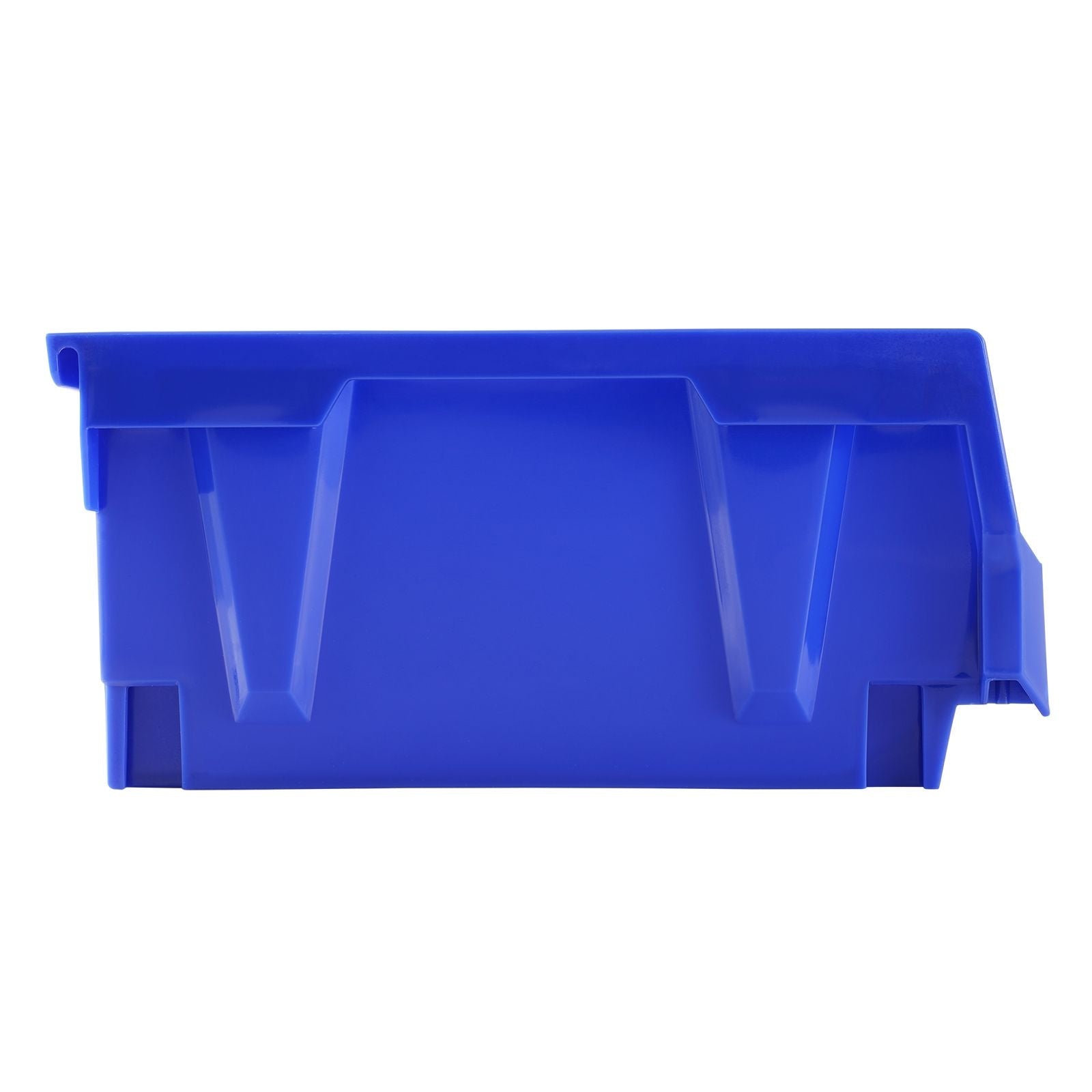 Plastic Storage Bin, (11 - Inch x 5 - Inch x 5 - Inch), Hanging Stackable Storage Organizer Bin, Blue/Red, 12 - Pack, Heavy Duty Stacking Containers for Closet, Kitchen, Office, or Pantry Organization - DelightsDownSouth