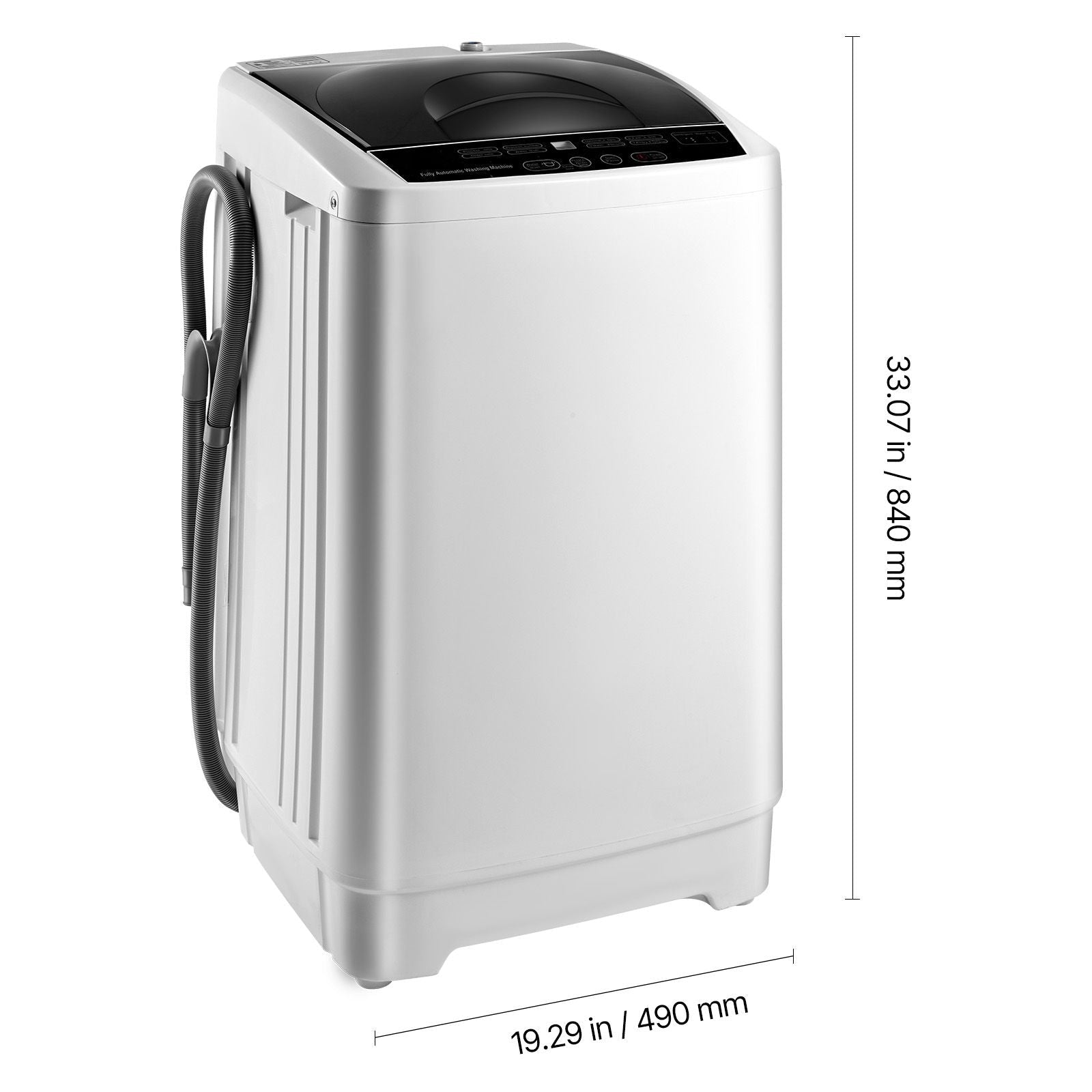 Portable Washing Machine, Portable Washer 1.3 cu.ft with LED Display, Stainless Steel Drum, 8 Wash Programs & 6 Adjustable Water Levels, Portable Washer Machine for Apartments, RVs, and Dorms - DelightsDownSouth