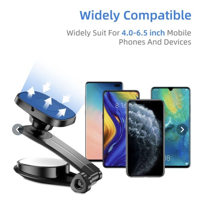 Products Magnetic Cell Phone Holder for Car Dashboard. 360 degree Mobile Phone Bracket - DelightsDownSouth