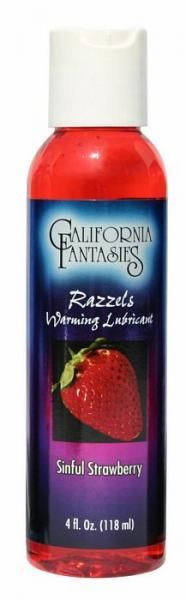 Razzels Strawberry Warming Lube 4 oz - DelightsDownSouth