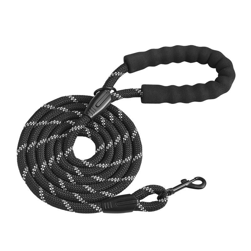 Rope Dog Leash with Padded Handle for Medium Large Dogs - DelightsDownSouth