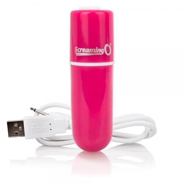 Screaming O Charged Vooom Rechargeable Bullet Vibe Pink - DelightsDownSouth