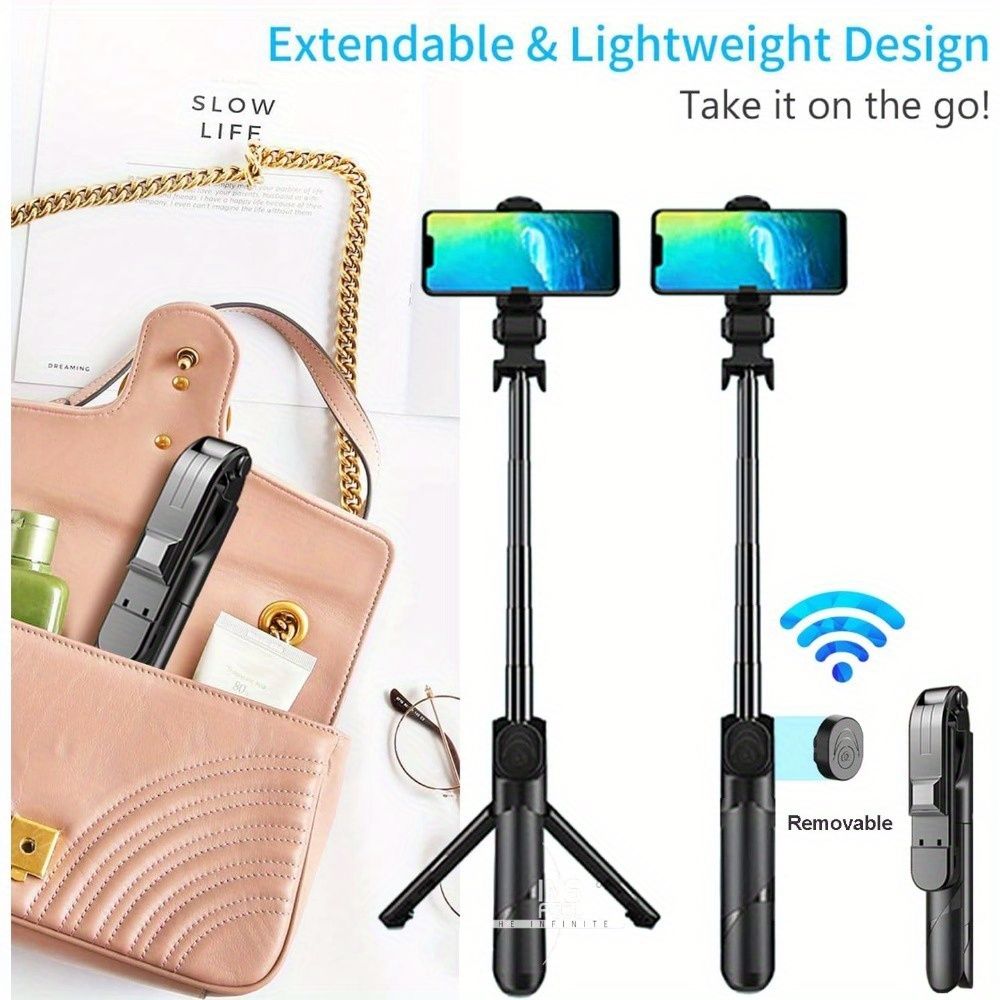 Selfie Stick Tripod Lighting for Phone/Desk/Laptop/Video Recording/Makeup/Room Meeting/Live Stream/TikTok - DelightsDownSouth