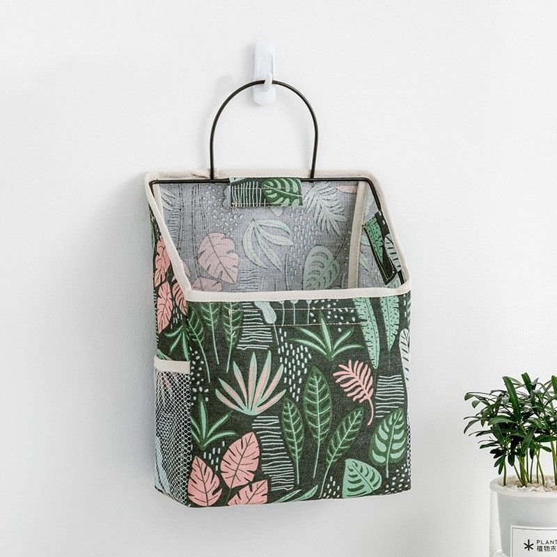 Simple Trendy Hanging Storage Bag; Double Side Pockets Organizer For Bedroom; Bathroom - DelightsDownSouth