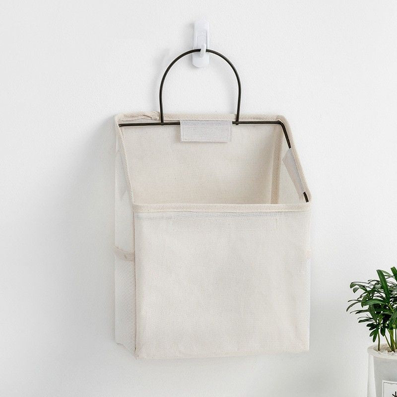 Simple Trendy Hanging Storage Bag; Double Side Pockets Organizer For Bedroom; Bathroom - DelightsDownSouth