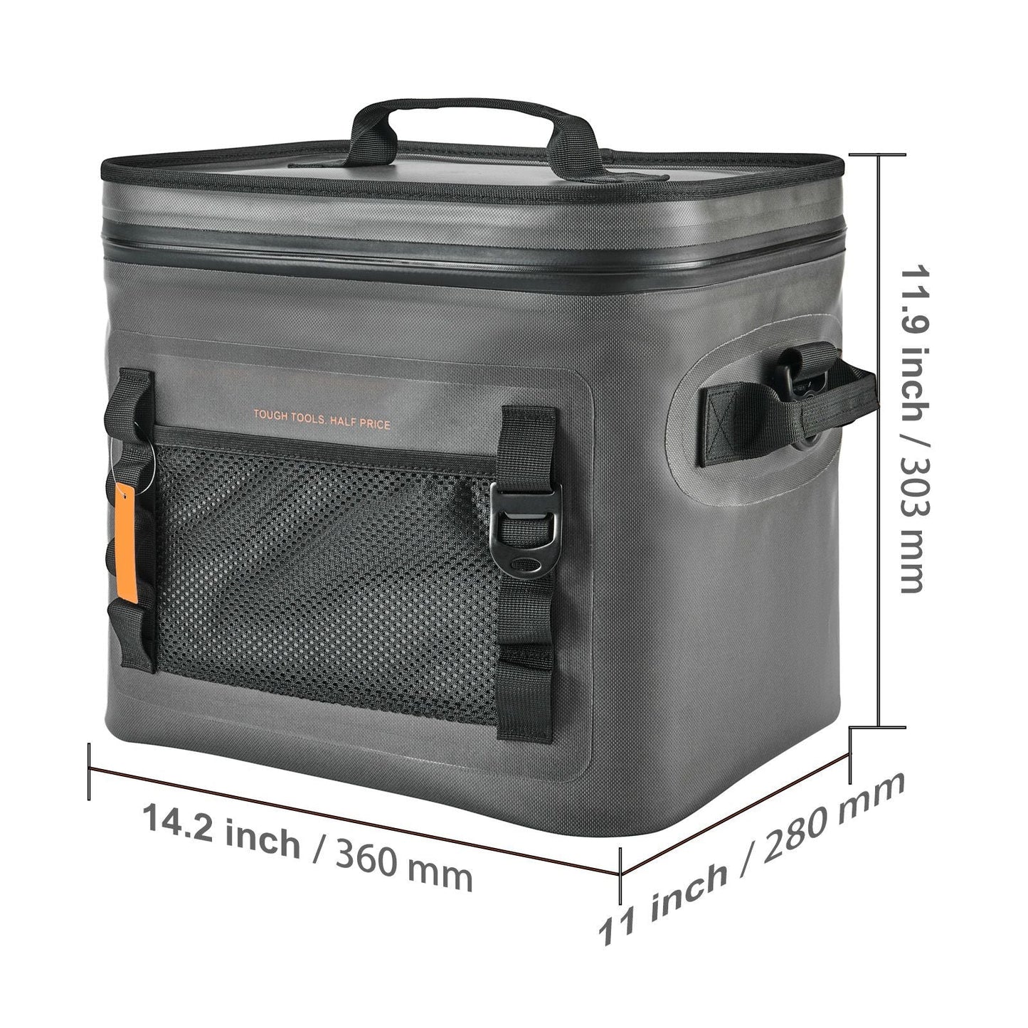 Soft Cooler Bag, 24 Cans Soft Sided Cooler Bag Leakproof with Zipper, Waterproof Soft Cooler Insulated Bag, Lightweight & Portable Collapsible Cooler for Beach, Hiking, Picnic, Camping, Travel - DelightsDownSouth