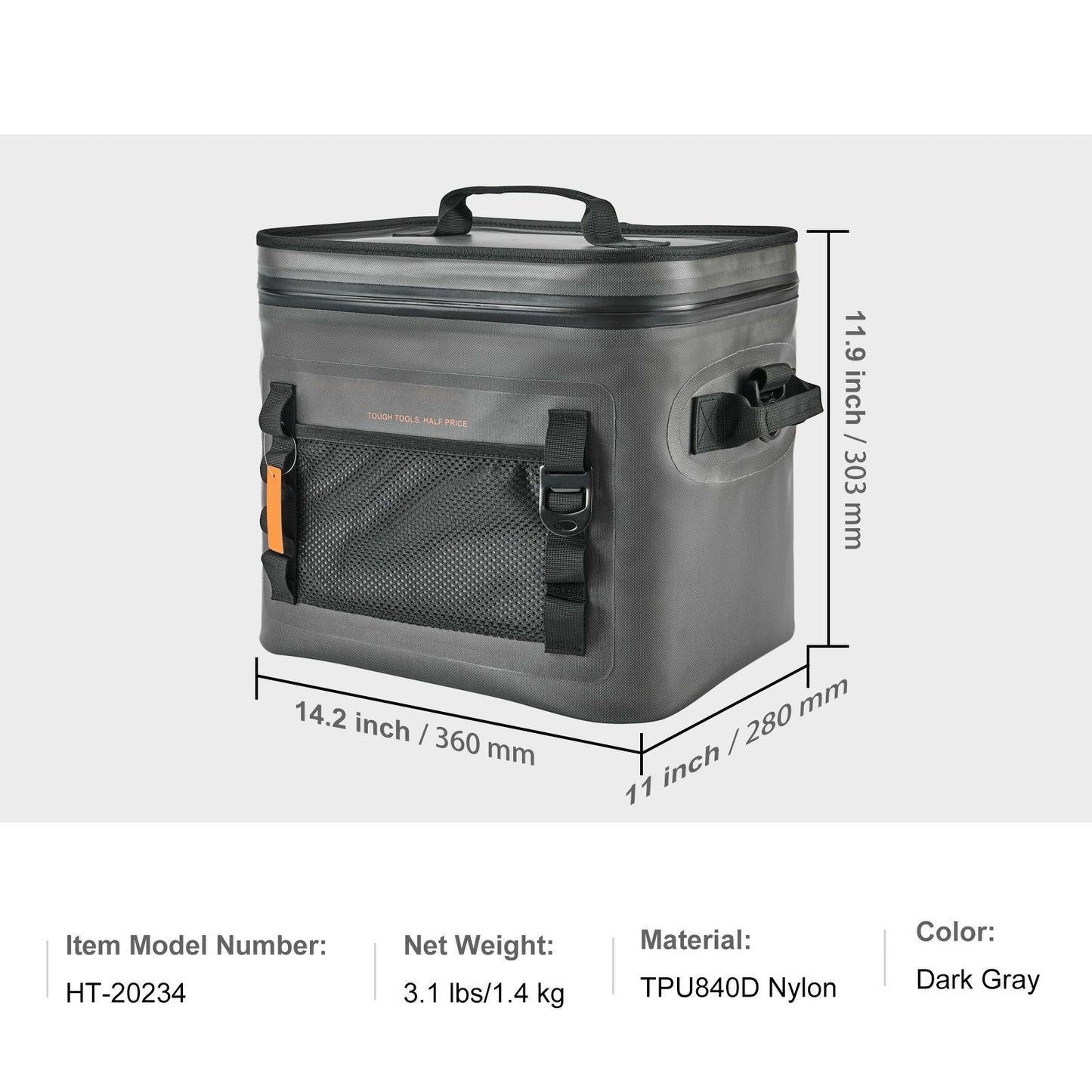 Soft Cooler Bag, 24 Cans Soft Sided Cooler Bag Leakproof with Zipper, Waterproof Soft Cooler Insulated Bag, Lightweight & Portable Collapsible Cooler for Beach, Hiking, Picnic, Camping, Travel - DelightsDownSouth