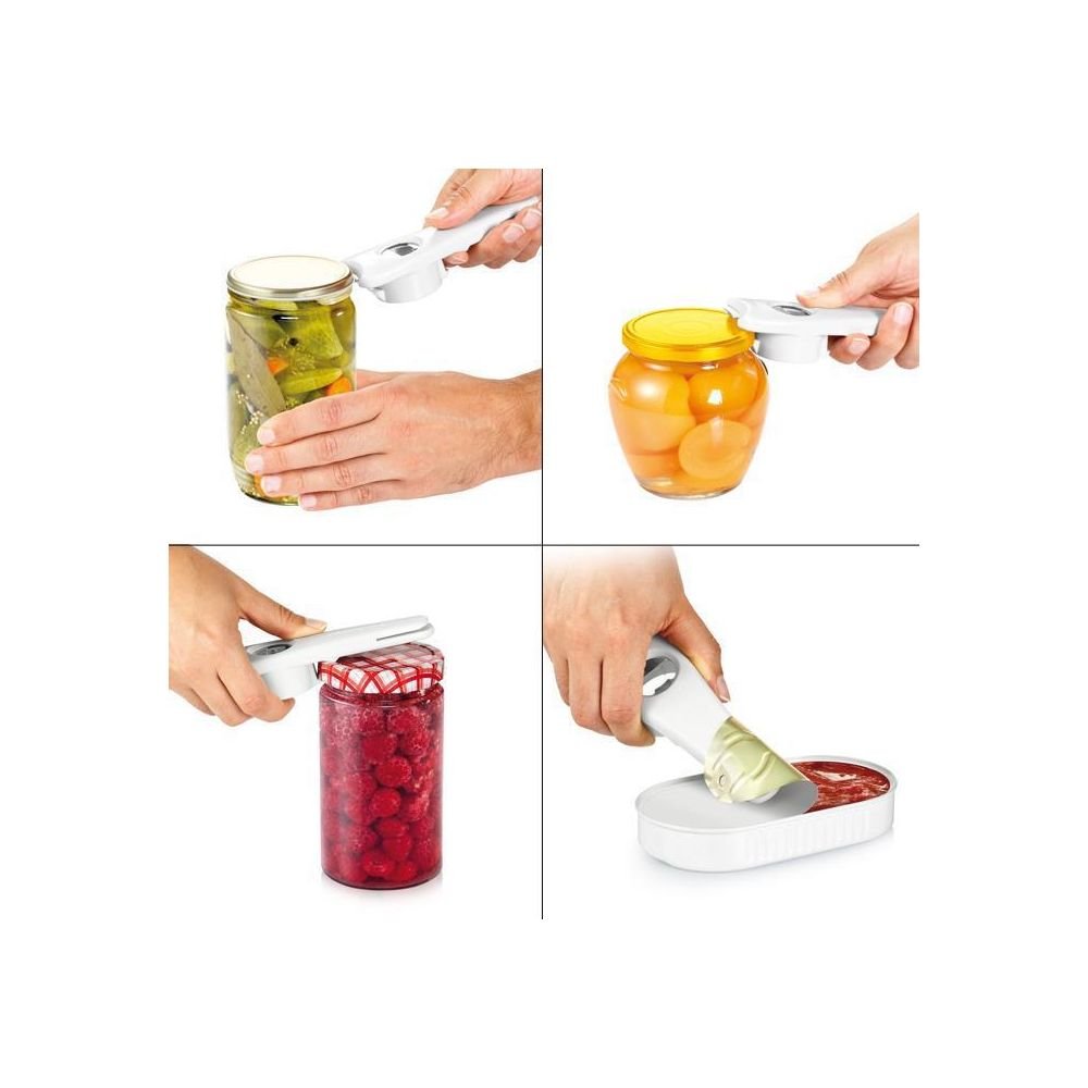 Stainless Steel 3 in 1 Manual Bottle Opener Can Lifter Bottle Caps Grip - DelightsDownSouth