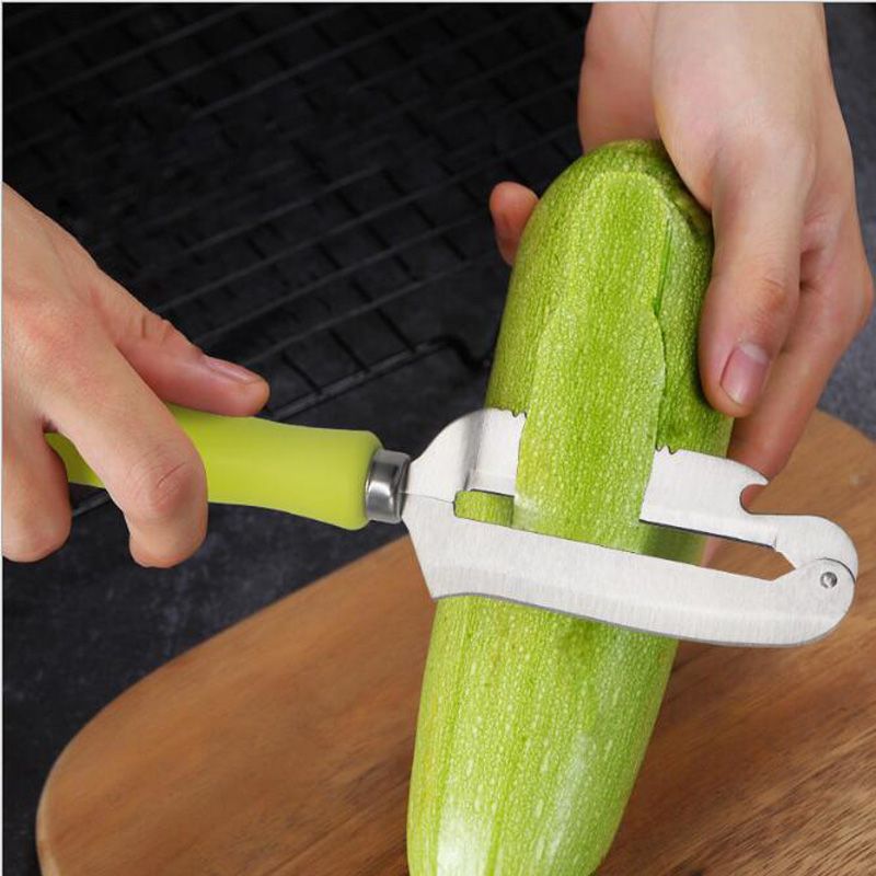 Stainless Steel Multi - Function Peeler Peeling Knife Bottle Opener and Fish Scale Remover Fruit Vegetable Pairing Knife Slicing Dicing Chopping - DelightsDownSouth