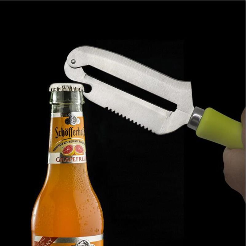 Stainless Steel Multi - Function Peeler Peeling Knife Bottle Opener and Fish Scale Remover Fruit Vegetable Pairing Knife Slicing Dicing Chopping - DelightsDownSouth
