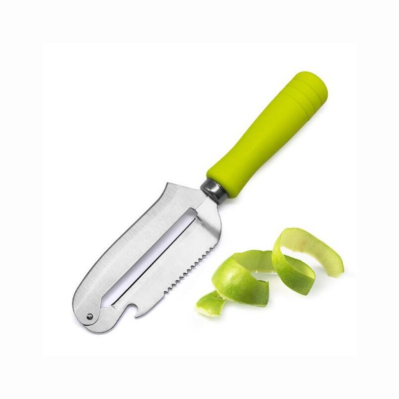 Stainless Steel Multi - Function Peeler Peeling Knife Bottle Opener and Fish Scale Remover Fruit Vegetable Pairing Knife Slicing Dicing Chopping - DelightsDownSouth