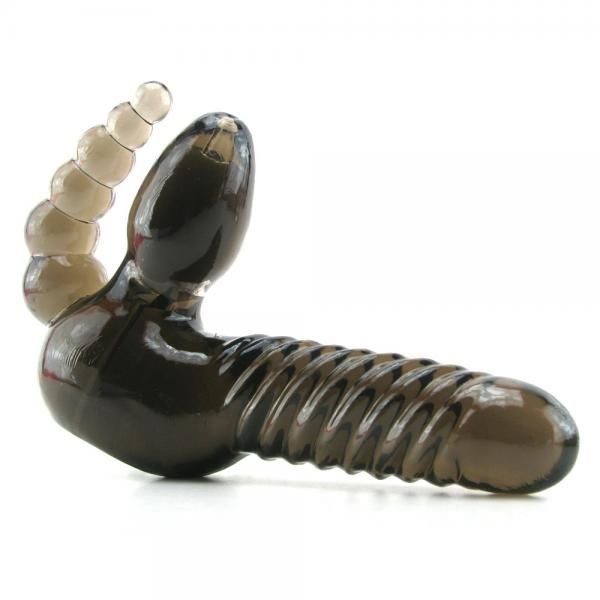 Strapless Strap On with Anal Stimulator Smoke - DelightsDownSouth