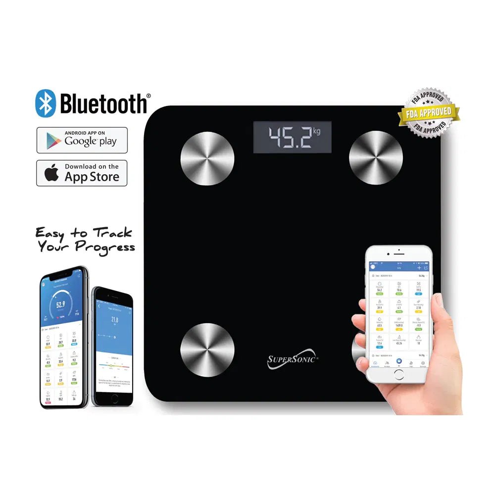 Supersonic Smart Scale Body Composition Analyzer With App - DelightsDownSouth