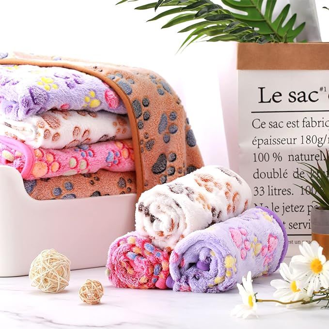 Tatuo 4 Pcs Dog Blanket for Pet Puppy Teething Toys Paw - DelightsDownSouth