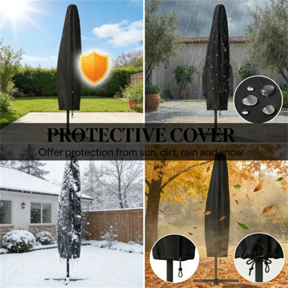 Terrace Umbrella, Courtyard Umbrella, Sun Umbrella, Navy Blue - DelightsDownSouth