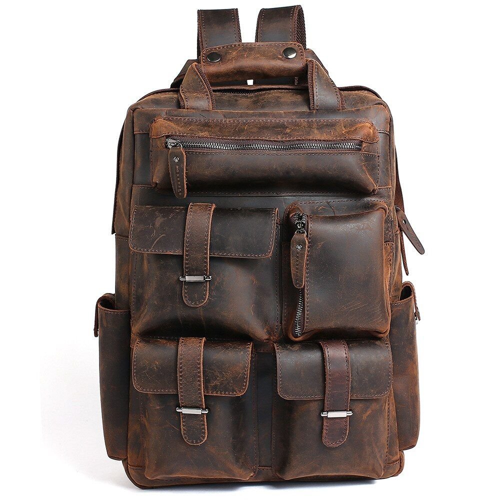 The Shelby Backpack | Handmade Genuine Leather Backpack - DelightsDownSouth