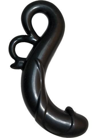 The Velvet Kiss Collection Little Dragon Silicone Dong - Black - DelightsDownSouth