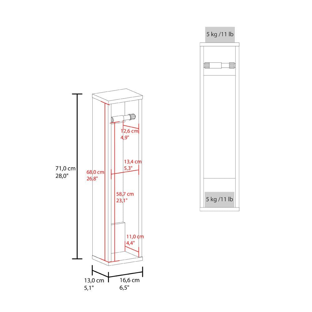 Toliet Paper Holder Magna, Bathroom, Black - DelightsDownSouth