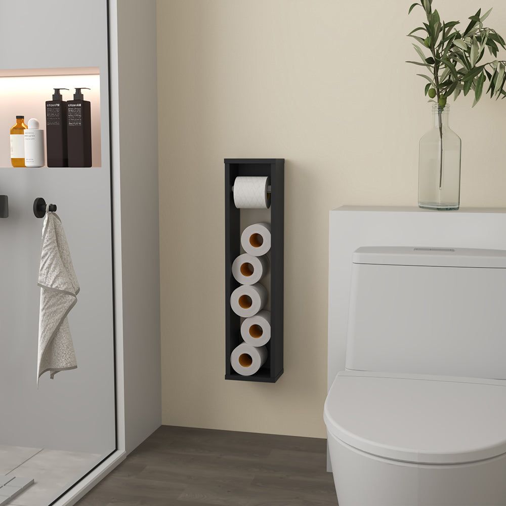 Toliet Paper Holder Magna, Bathroom, Black - DelightsDownSouth