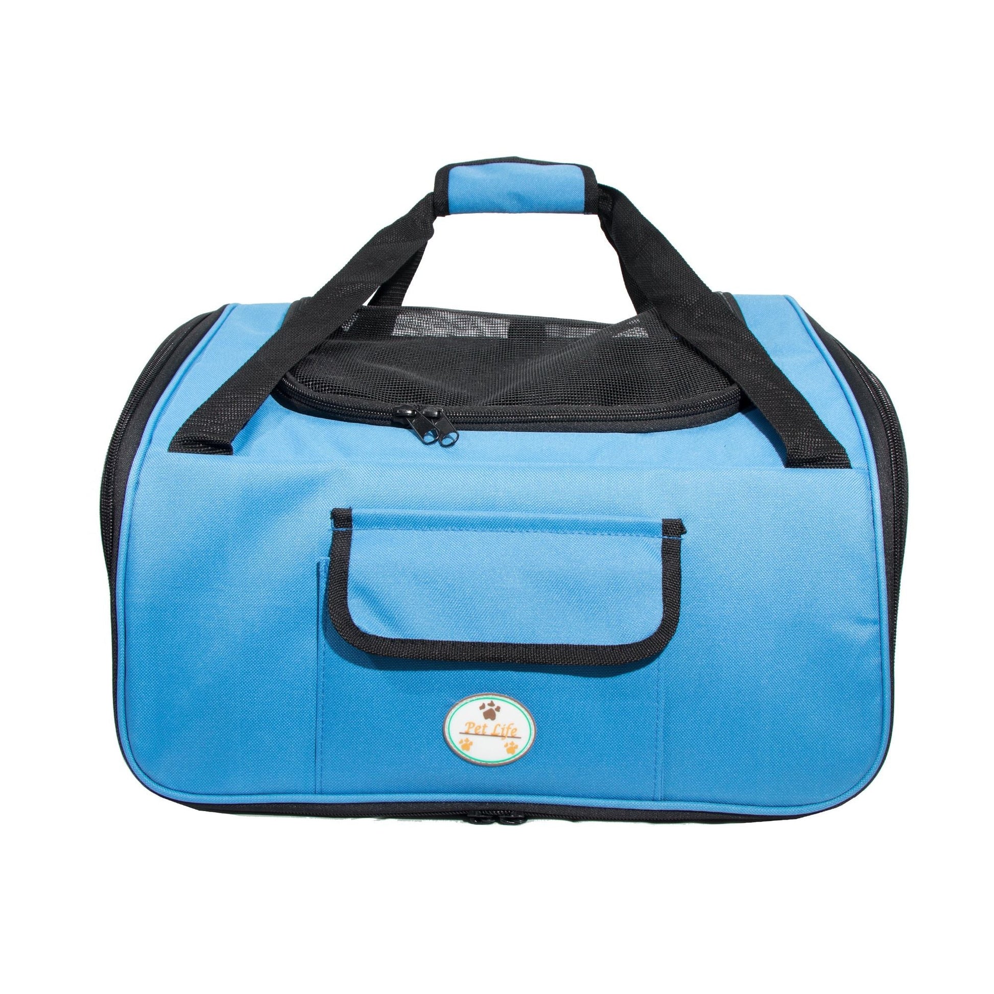 Ultra - Lock' Collapsible Safety Travel Wire Folding Pet Car Seat Carrier - DelightsDownSouth