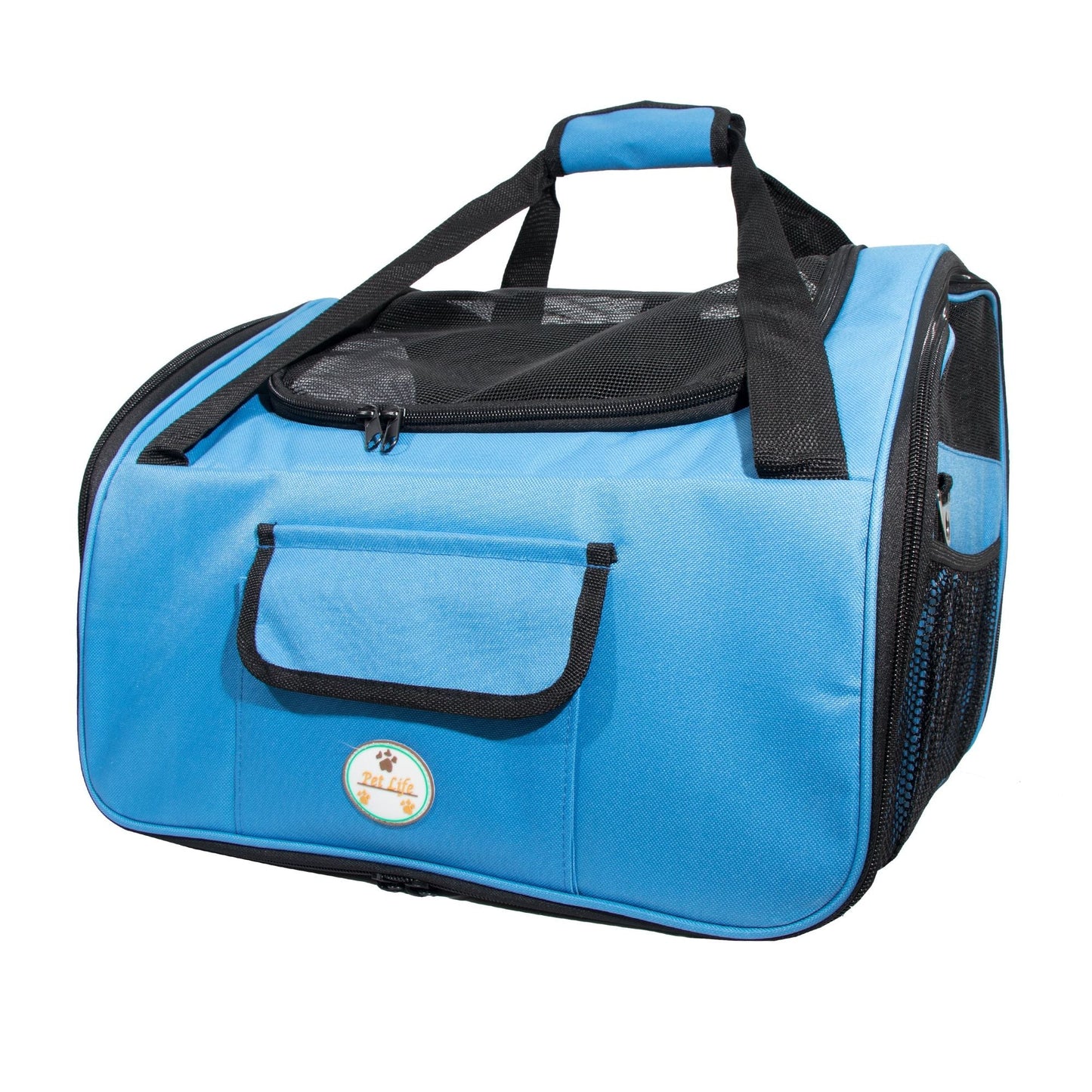 Ultra - Lock' Collapsible Safety Travel Wire Folding Pet Car Seat Carrier - DelightsDownSouth