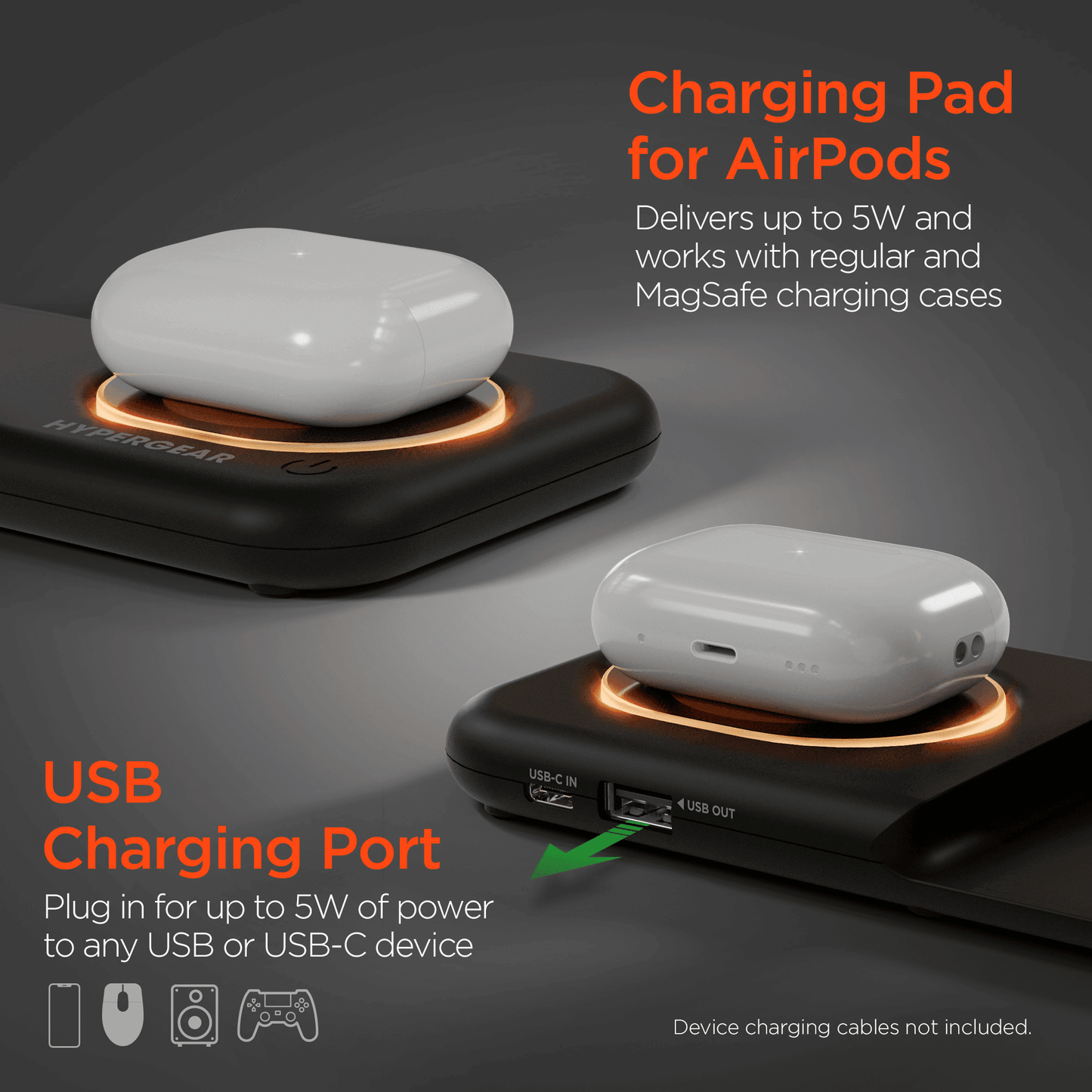 Versatile HyperGear 4 - in - 1 Wireless Charging Station for Phones, Smartwatches, and Earbuds - DelightsDownSouth