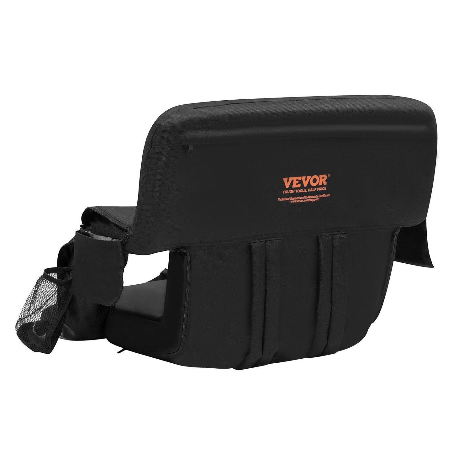 VEVOR Double Heated Stadium Seat with Back Support, 3 Level Heating Wide Bleacher Seat, Folding Portable Padded Reclining Chair with Hook Pocket Cupholder, Ideal for Sport Event Beach Camping Concert - DelightsDownSouth