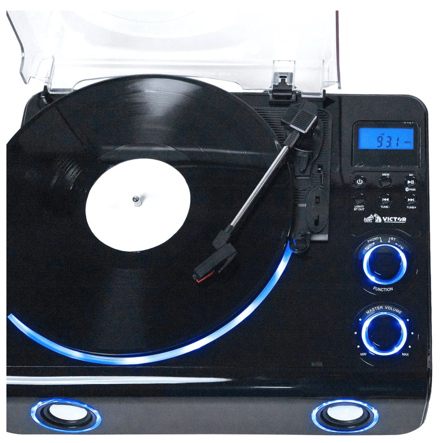 Victor Beacon Hybrid 5 - in - 1 Turntable System with Bluetooth & FM Radio - DelightsDownSouth