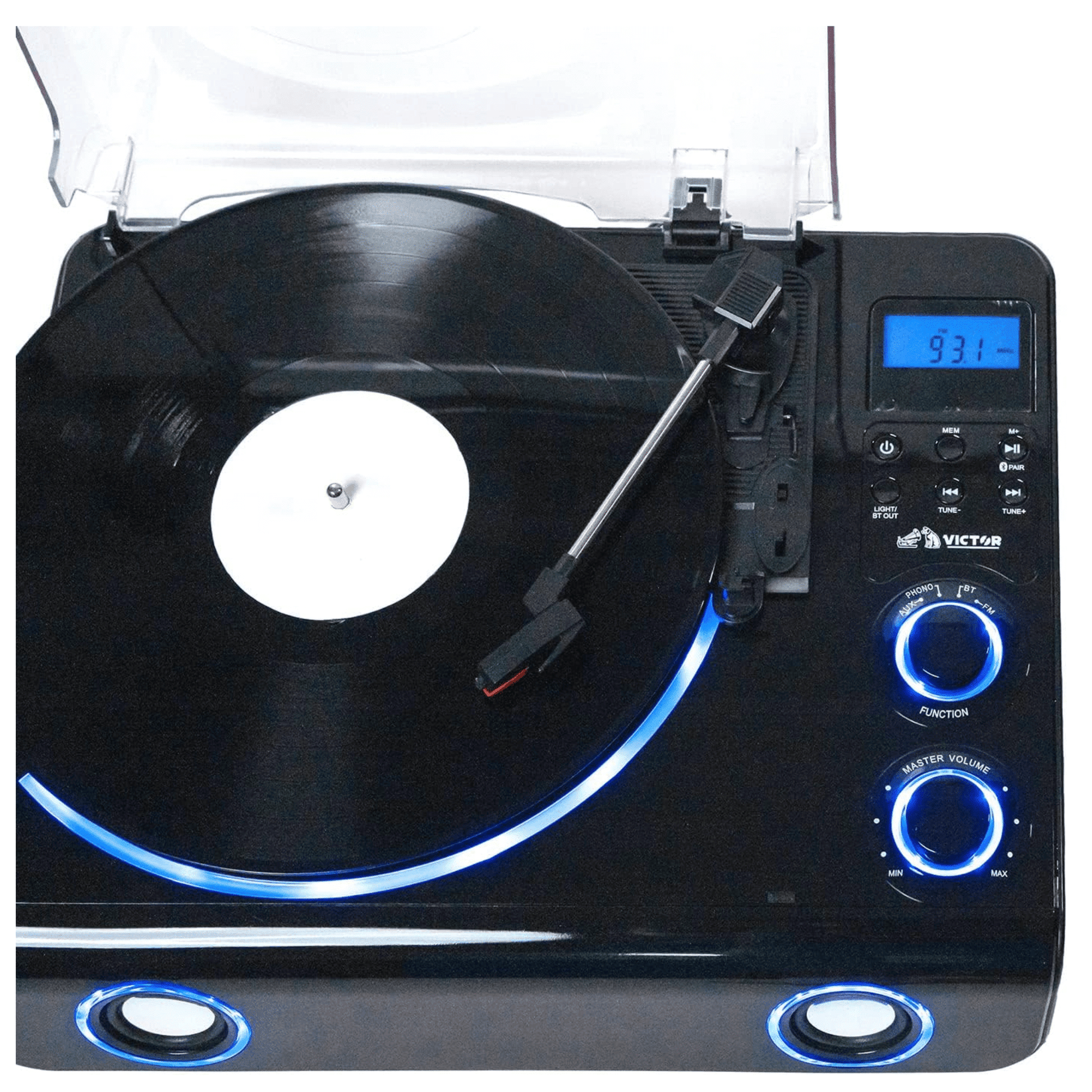 Victor Beacon Hybrid 5 - in - 1 Turntable System with Bluetooth & FM Radio - DelightsDownSouth