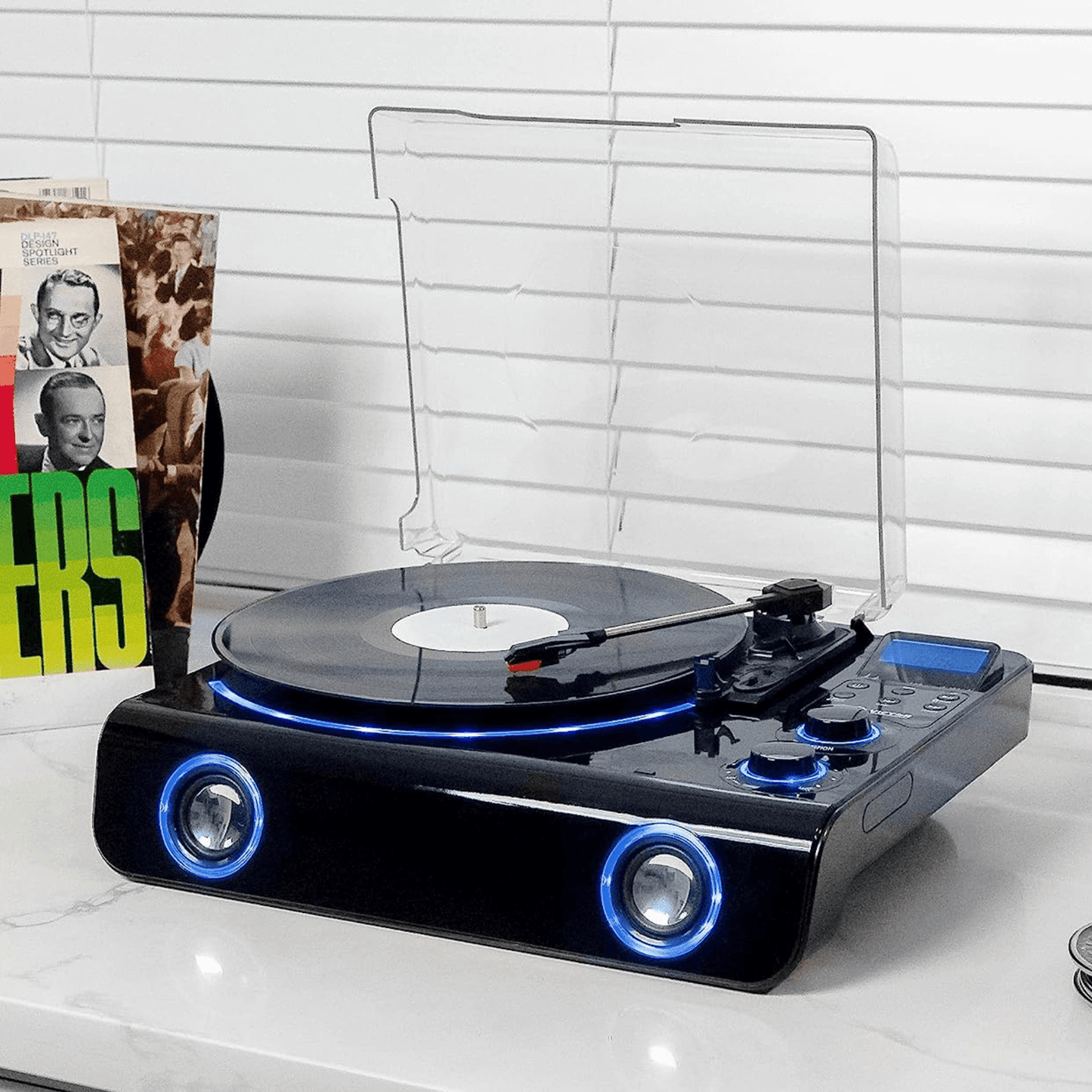 Victor Beacon Hybrid 5 - in - 1 Turntable System with Bluetooth & FM Radio - DelightsDownSouth