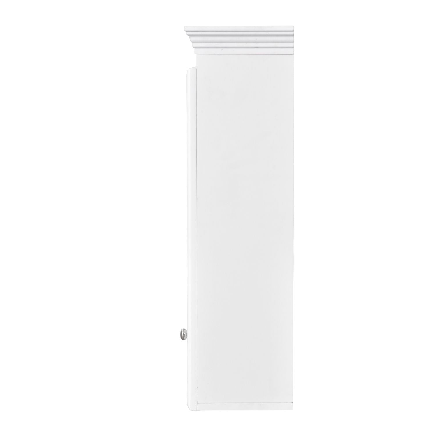 Wall Mounted Medicine Cabinet, Bathroom Wall Cabinet with 2 Glass Doors, Over The Toilet Space Saver Storage Cabinet with Ample Storage, White - DelightsDownSouth