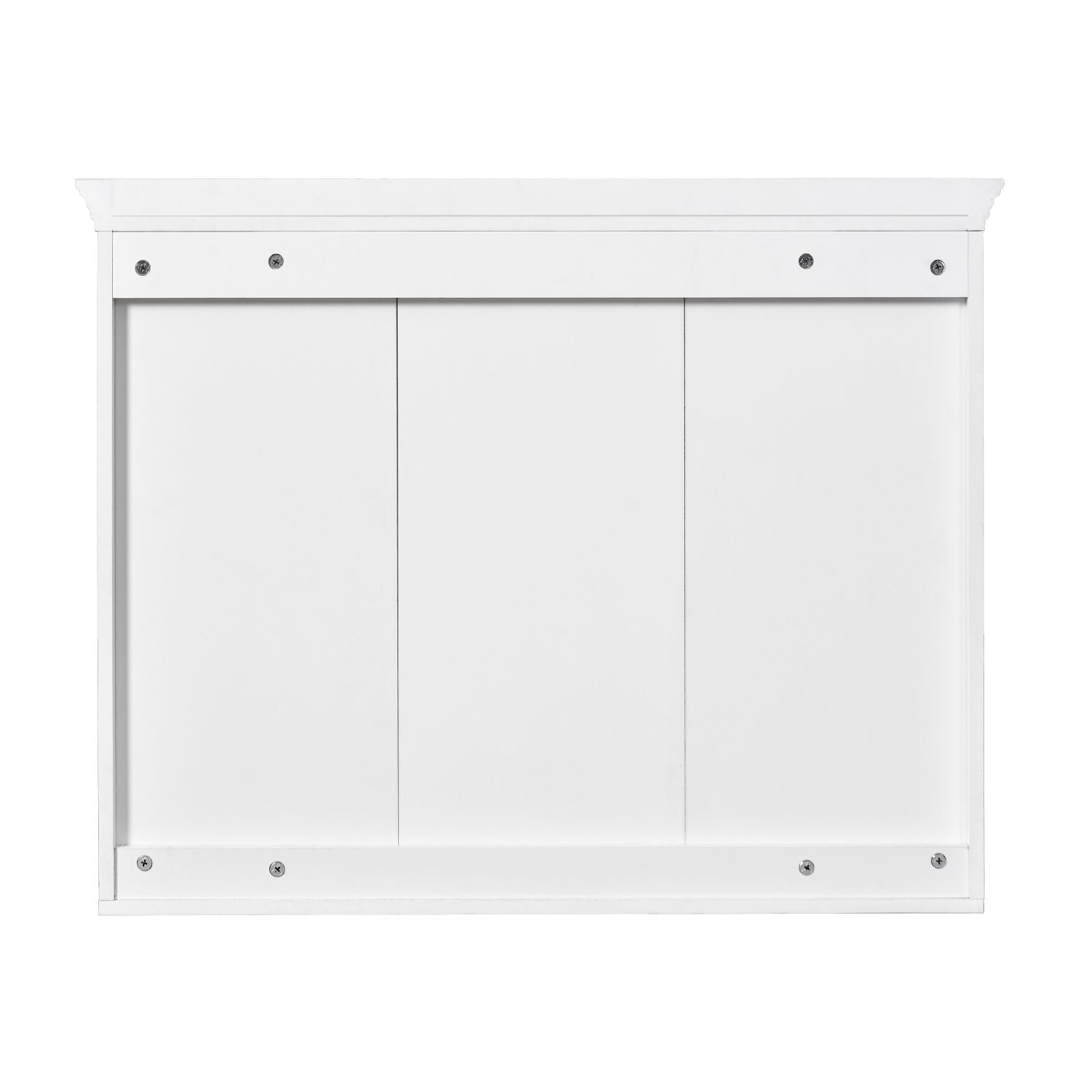 Wall Mounted Medicine Cabinet, Bathroom Wall Cabinet with 2 Glass Doors, Over The Toilet Space Saver Storage Cabinet with Ample Storage, White - DelightsDownSouth