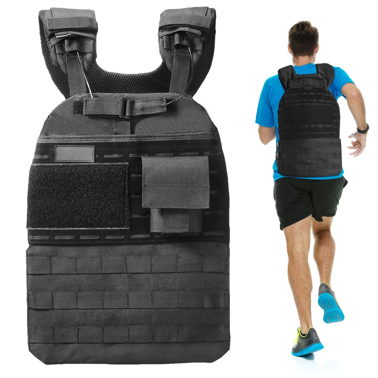 Weighted Vest, 40lb Weight Vest, Adjustable Body Weight Jacket for Men Women, Workout Equipment for Strength and Endurance Training, Running, Jogging, Walking, Fitness, and Weight Loss - DelightsDownSouth