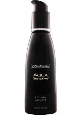 Wicked Aqua Sensitive Lube 4 oz - DelightsDownSouth
