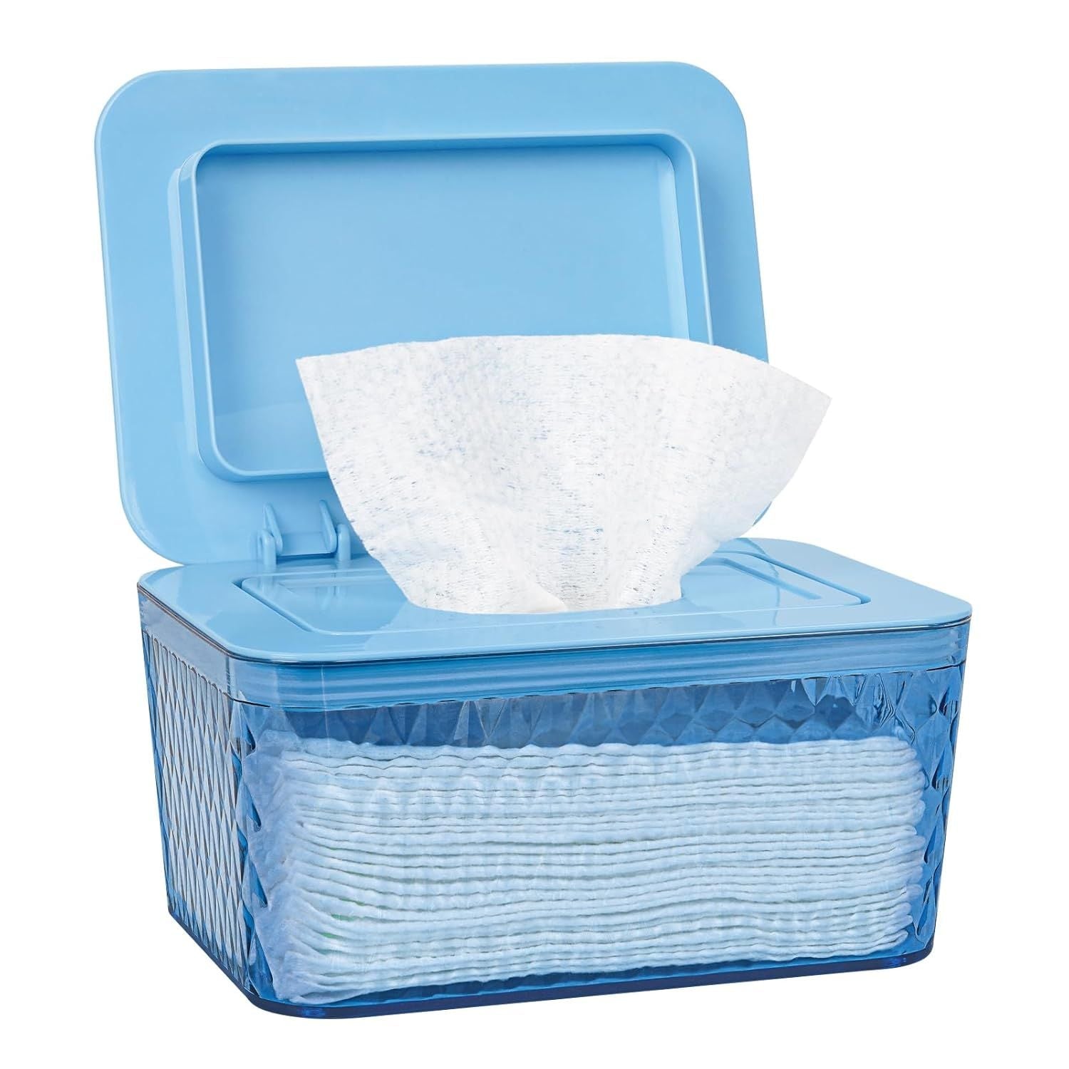 Wipes Dispenser, One - Handed Operation Wipe Holder for Baby & Adult, Seal - Designed Wipes Container for Bathroom Keep Diaper Wipes Fresh - DelightsDownSouth