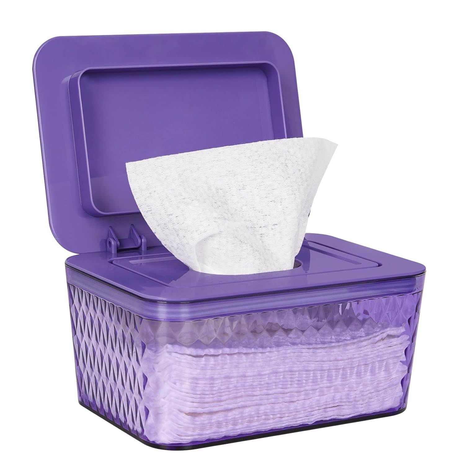 Wipes Dispenser, One - Handed Operation Wipe Holder for Baby & Adult, Seal - Designed Wipes Container for Bathroom Keep Diaper Wipes Fresh - DelightsDownSouth