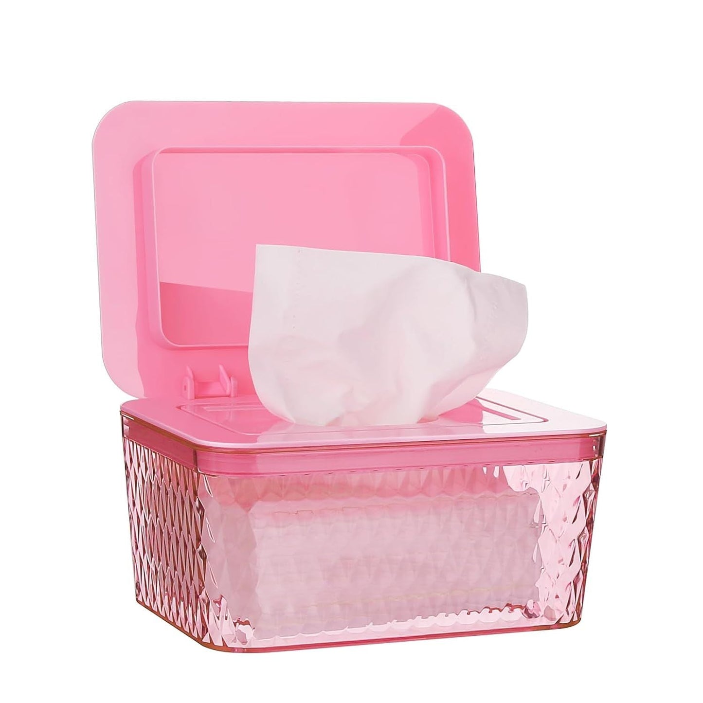 Wipes Dispenser, One - Handed Operation Wipe Holder for Baby & Adult, Seal - Designed Wipes Container for Bathroom Keep Diaper Wipes Fresh - DelightsDownSouth
