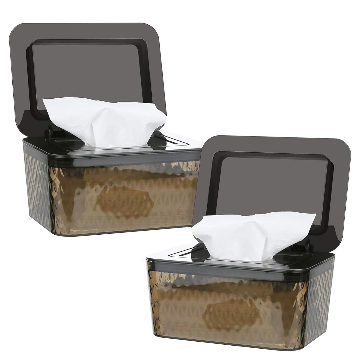 Wipes Dispenser, One - Handed Operation Wipe Holder for Baby & Adult, Seal - Designed Wipes Container for Bathroom Keep Diaper Wipes Fresh - DelightsDownSouth
